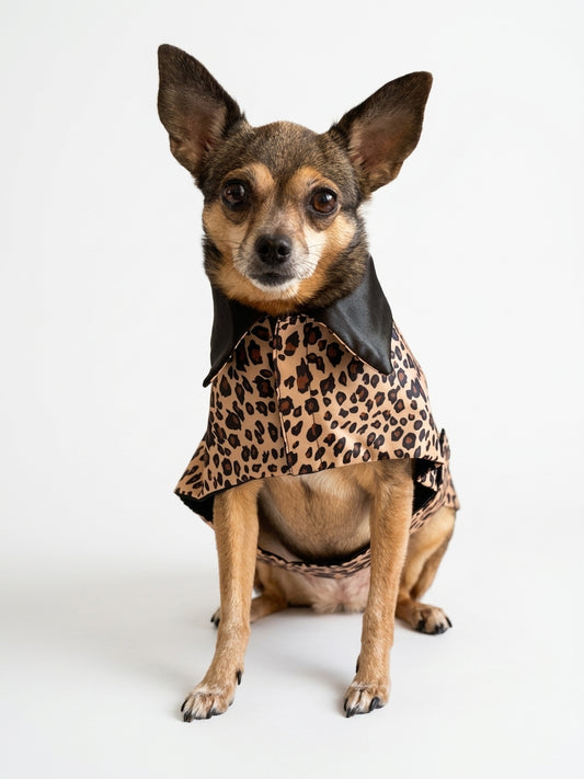Trench Imperméable Léopard pour Chien 🐆 | Vêtement Chien Pluie | Milati Paris