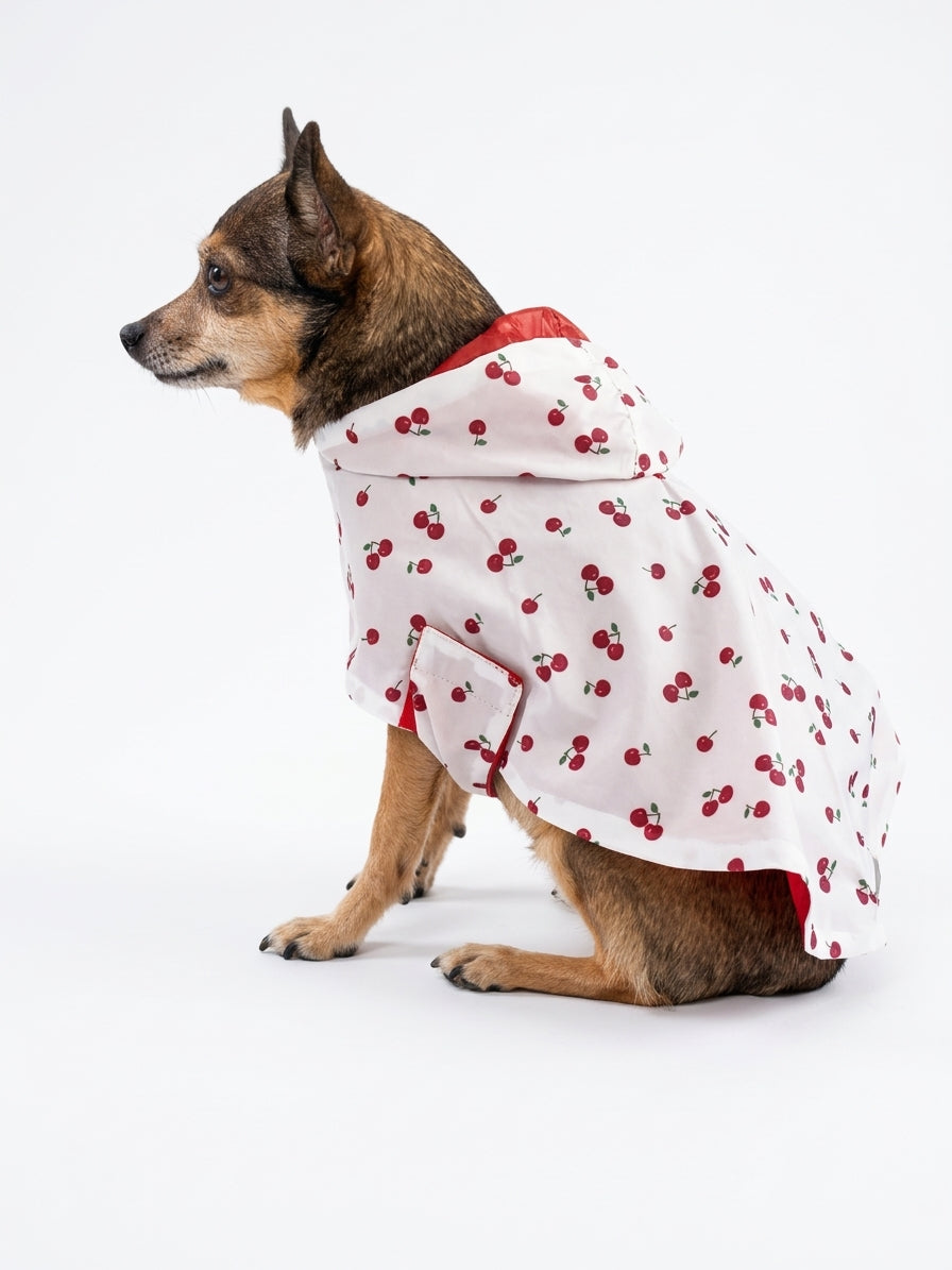 Imperméable Réversible Fleurs Rose pour Chien 🌸 | Manteau Pluie Imperméable | Milati Paris