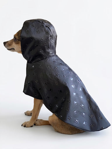 Imperméable Noir Uni pour Chien 🖤 | Manteau Pluie Léger & Imperméable | Milati Paris