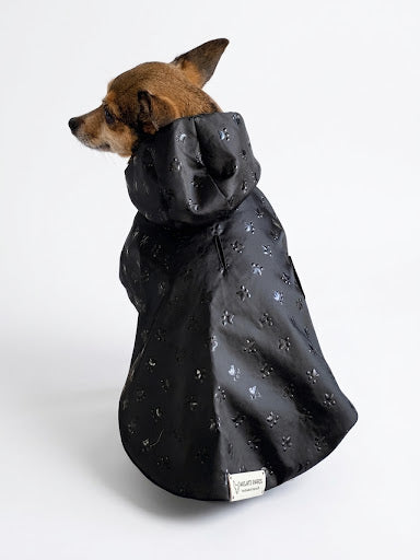 Imperméable Noir Uni pour Chien 🖤 | Manteau Pluie Léger & Imperméable | Milati Paris