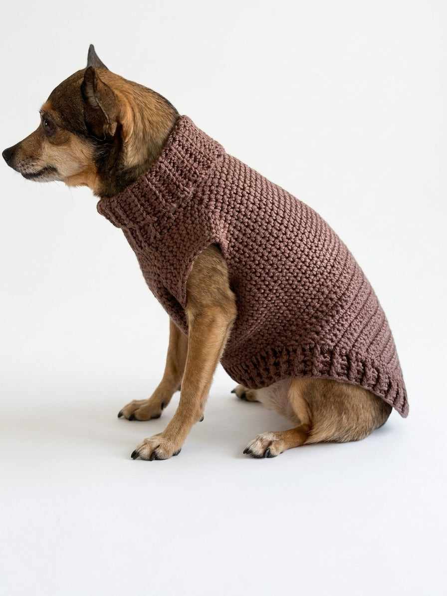 Pull Chien Marron 🤎 | Pull Tricoté Doux & Chaud | Milati Paris