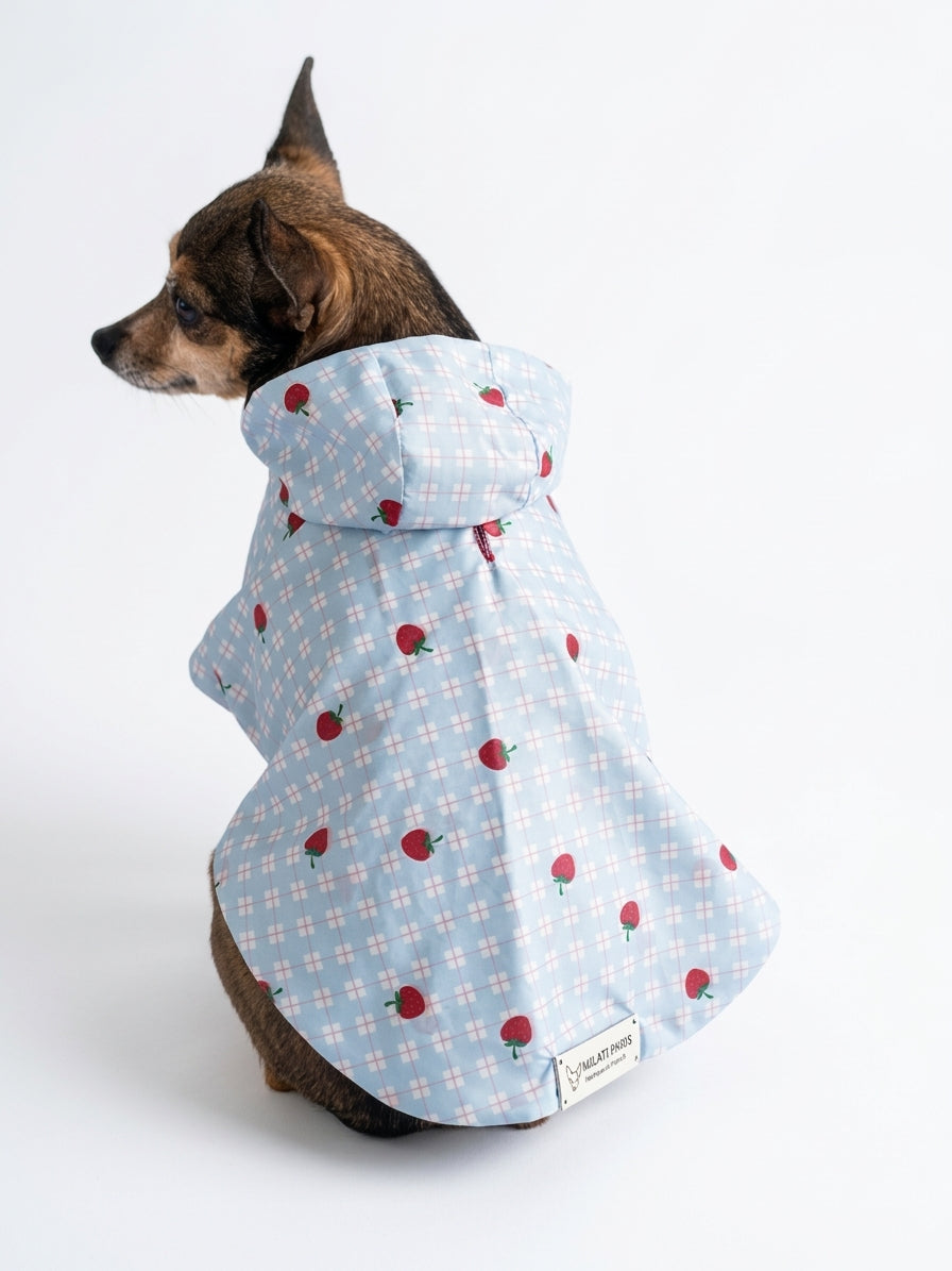 Imperméable Réversible Cœurs pour Chien 🌧️ | Manteau Pluie Imperméable | Milati Paris